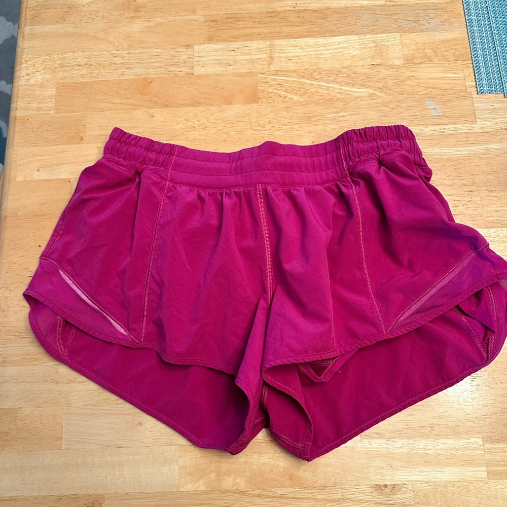 lululemon athletica Magenta Athletic Shorts